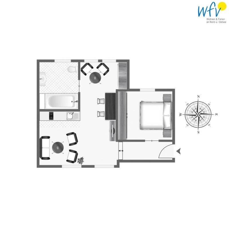 Haus Inselrose Ferienwohnung Wildrose ยูอิสท์ ภายนอก รูปภาพ